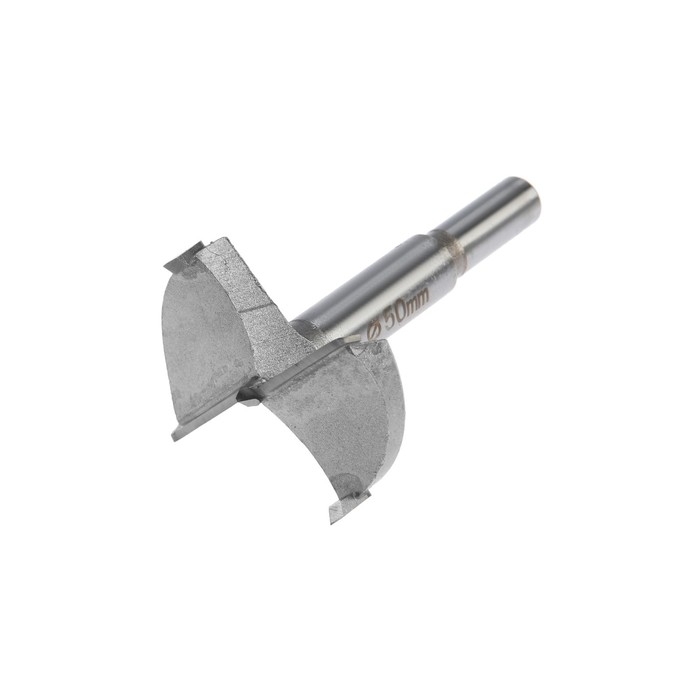 Сверло Форстнера ТУНДРА, твердосплавные пластины, цилиндрический хвостовик, 50 мм Сверло Форстнера ТУНДРА, твердосплавные пластины, цилиндрический хвостовик, 50 мм