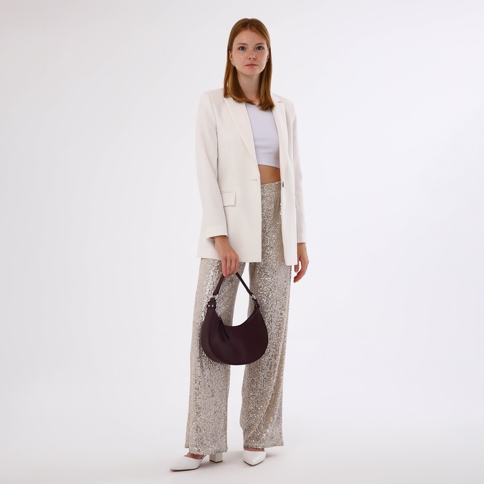 Сумка женская на молнии, цвет бордовый Сумка женская на молнии, цвет бордовый