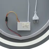 Зеркало интерьерное настенное, с подсветкой, с сенсорной кнопкой, 50&times;50 см