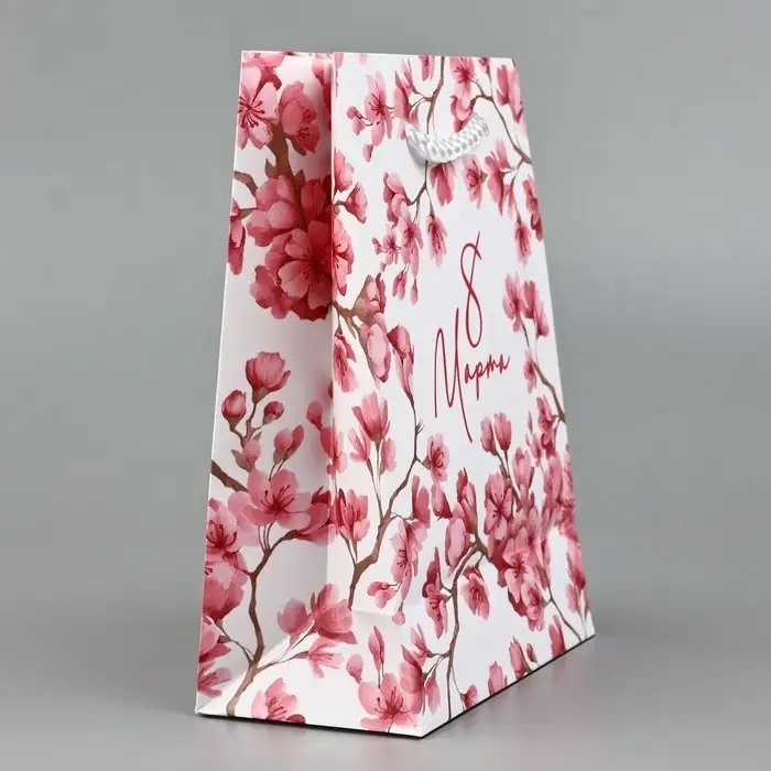 Пакет подарочный ламинированный «8 марта», S 12 х 15 х 5.5 см Пакет подарочный ламинированный «8 марта», S 12 х 15 х 5.5 см