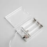 Гирлянда &laquo;Нить&raquo; 3 м с насадками &laquo;Снежинки большие&raquo;, IP20, прозрачная нить, 20 LED, от батареек АА&times;3, свечение мульти