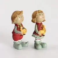 Фигурка &laquo;Малыши с оленем&raquo;, набор 2 шт., 4.5&times;3.5&times;9.5 см
