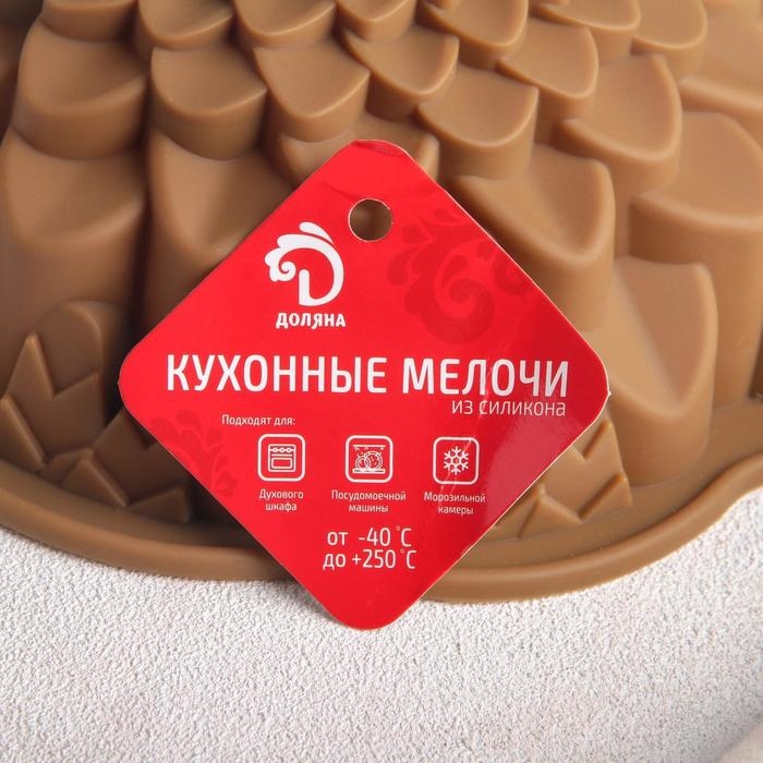 Форма для выпечки Доляна «Хризантема», силикон, 22×7,5 см, цвет МИКС