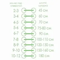 Шнурки для обуви, пара, плоские, 7 мм, 160 см, чёрные