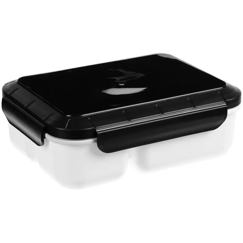 Ланчбокс Cibus с аккумулятором холода, белый с черным Ланчбокс Cibus с аккумулятором холода, белый с черным