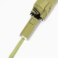 Зонт автоматический &laquo;Однотон&raquo;, 3 сложения, 10 спиц, R=51/58 см, d=102 см, оливковый