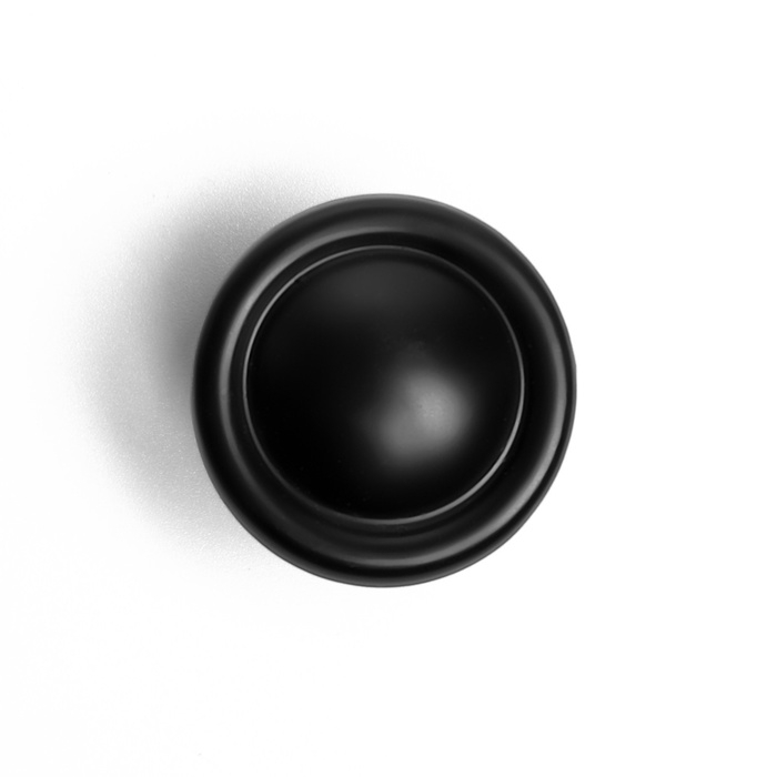 Ручка кнопка ТУНДРА РК044BL, черная, 8 шт TMP