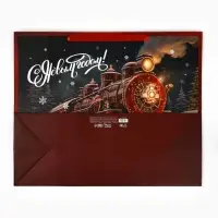 Пакет подарочный новогодний ламинированный &laquo;С Новым годом&raquo;, XL 49&times;40&times;19 см