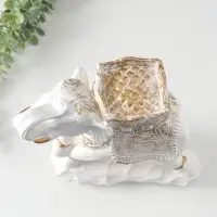 Копилка для денег &laquo;Слон счастья&raquo;, белый, 25&times;12&times;25 см
