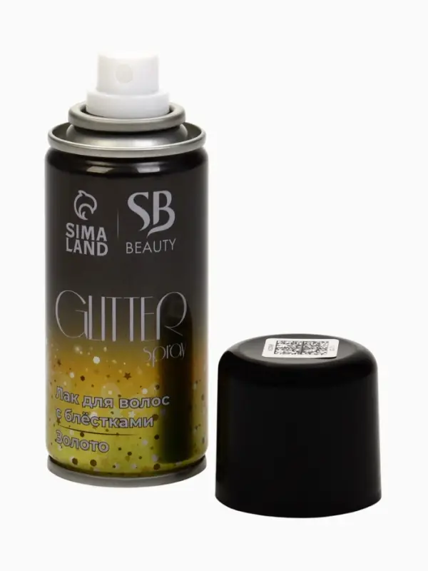 Лак для волос Secret Beauty с блестками, золото, 100 мл