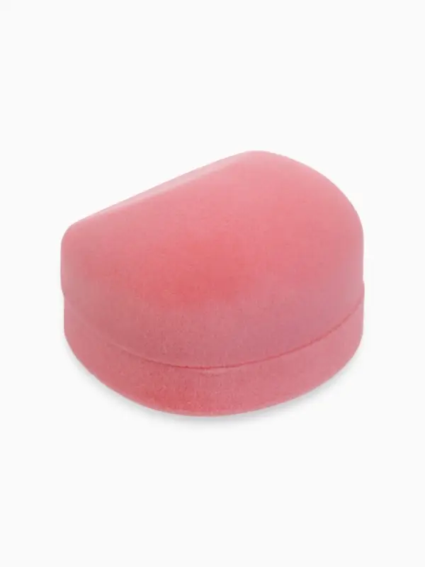 Футляр под кулон, серьги, кольца &laquo;Кнопка&raquo;, бархатный, 5.3&times;5&times;3.3 см, розовый