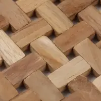 Коврик из тикового дерева, 30&times;20&times;0.7 см