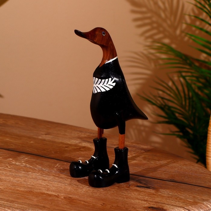Сувенир "Утка в чёрном" дерево 27 см