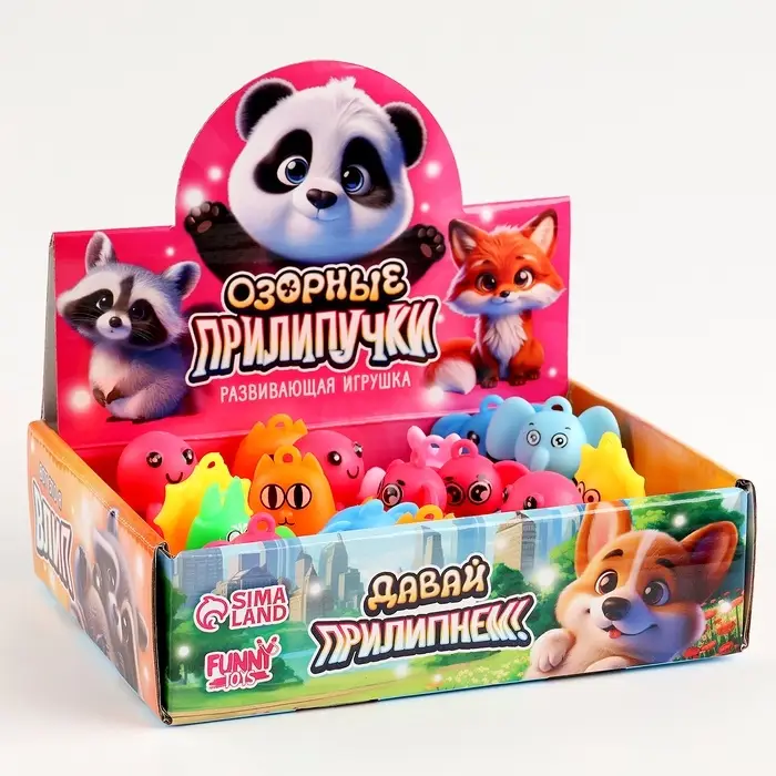 Развивающая игрушка Funny toys &laquo;Прилипала&raquo;, МИКС