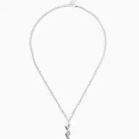 Кулон на цепочке &laquo;ДНК&raquo;, L=42 см, цвет чернёное серебро