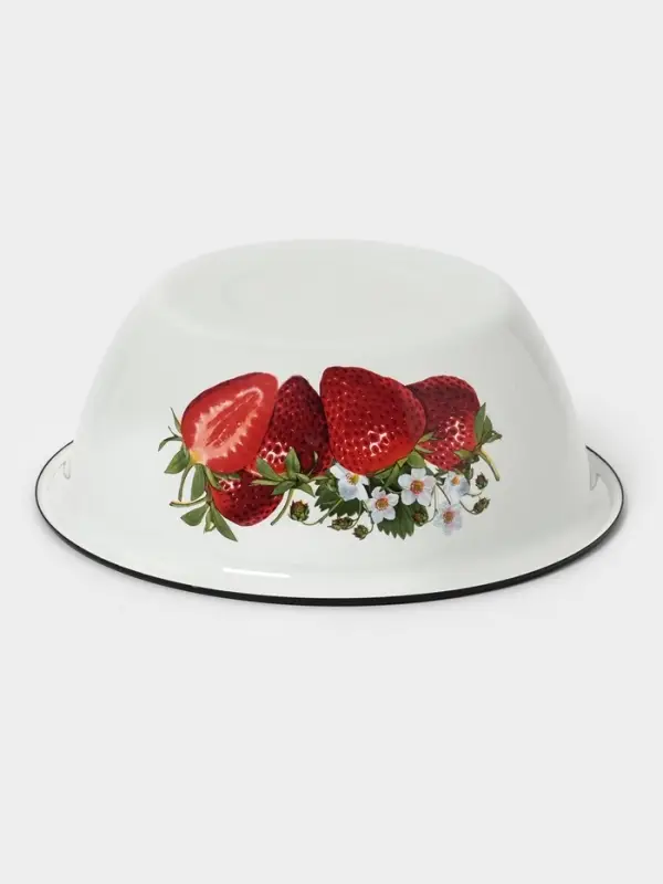 Миска эмалированная, 4 л, белая