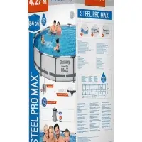 Бассейн каркасный Bestway Steel Pro MAX 56595, 427&times;84 см, фильтр-насос, круглый