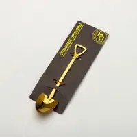 Ложка десертная из нержавеющей стали Magistro &laquo;Лопата&raquo;, длина 12 см, цвет золотой