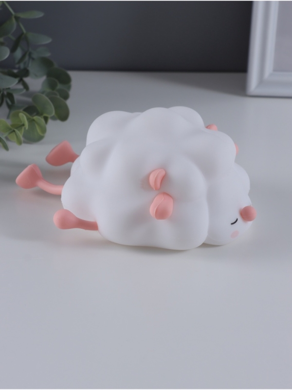 Ночник антистресс  Ночник антистресс "Барашек" 2Вт LED RGB USB 13,8х16,5х8см