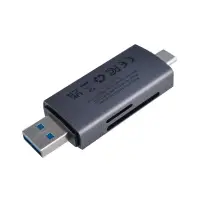 Картридер Lite Series adapter SD/TF на Type-C и USB Baseus gray WKQX060113