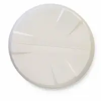 Кашпо для цветов &laquo;Дюна&raquo;, 50 л, d=45 см, h=45 см, пластиковое, белое