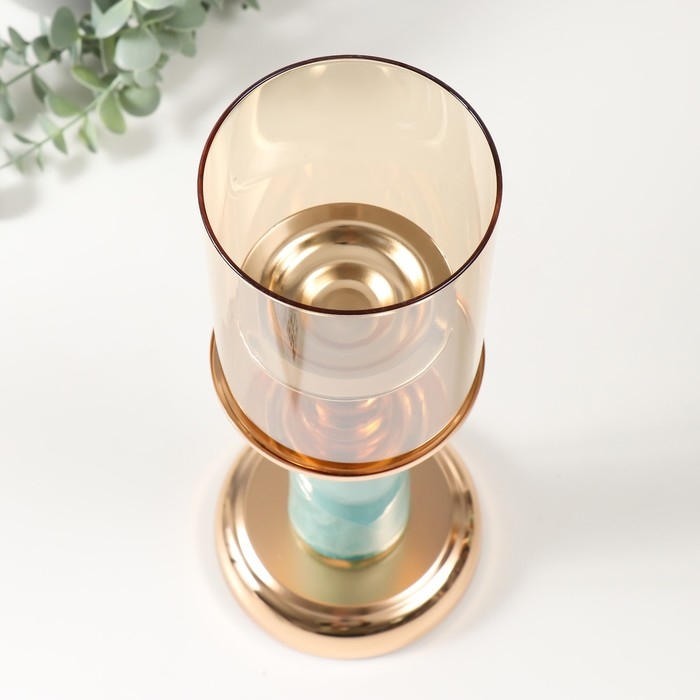 Подсвечник металл на 1 свечу d=8 см Подсвечник металл на 1 свечу d=8 см "Валери" 12х12х28,5 см