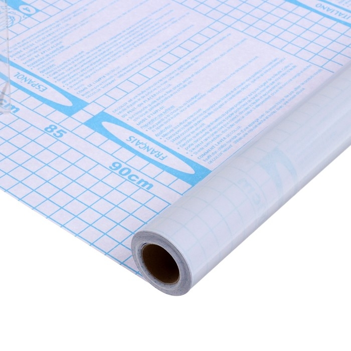 Пленка самоклеящаяся, 0.45 х 5 м, 50 мкм, прозрачная Пленка самоклеящаяся, 0.45 х 5 м, 50 мкм, прозрачная