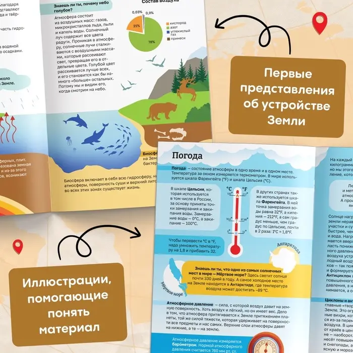 Энциклопедия в мягком переплёте &laquo;География для детей&raquo;, 68 стр.