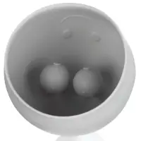 Прорезыватель силиконовый для зубов с погремушкой 3 в 1 M&B «Зайка», серый