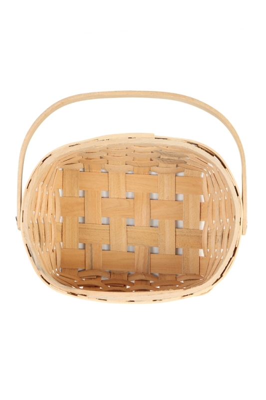 Корзина плетёная, 23×16×12 см, ручка h=12 см, ива, натуральный цвет Корзина плетёная, 23×16×12 см, ручка h=12 см, ива, натуральный цвет