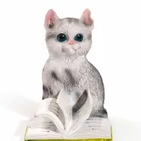Фигурка &laquo;Котёнок листает книгу&raquo;, 10&times;7.2&times;10.5 см