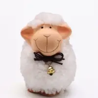 Фигурка декоративная &laquo;Барашек с колокольчиком&raquo;, керамика, 6&times;5.5&times;8.5 см, МИКС