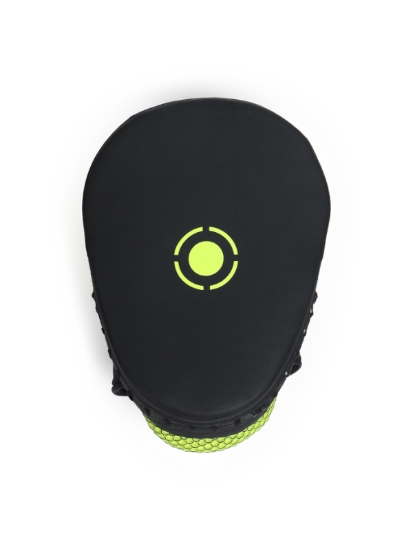 Лапы боксерские изогнутые FIGHT EMPIRE, CLASSIC, ПУ, чёрно-жёлтые, пара