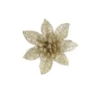 Ёлочные игрушки 6 шт. &laquo;Зимнее волшебство. Цветы пышные - блеск&raquo; пластик, 5&times;5 см, МИКС