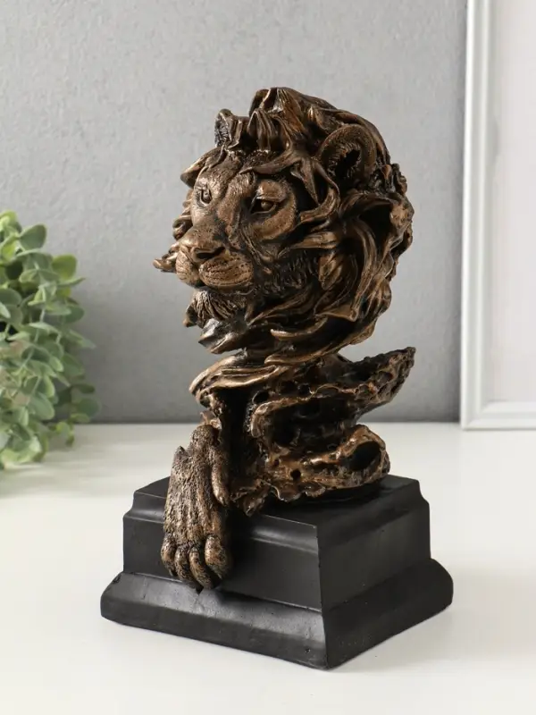 Копилка Копилка "Лев на пьедестале" 31х18 см, бронза