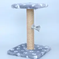 Когтеточка &laquo;Полка&raquo;, 30&times;30&times;40 см, с подставкой, джут, серая