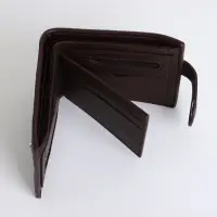 Портмоне мужское на магните, коричневое