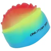 Шапочка для плавания взрослая ONLYTOP Swim, силиконовая, обхват 54-60 см, МИКС