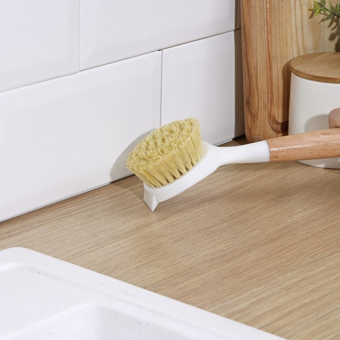 Щётка для посуды Доляна Meli, 24 см, буковое дерево Щётка для посуды Доляна Meli, 24 см, буковое дерево