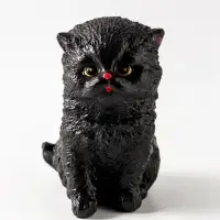 Копилка для денег &laquo;Котенок малый&raquo; 16 см, чёрная
