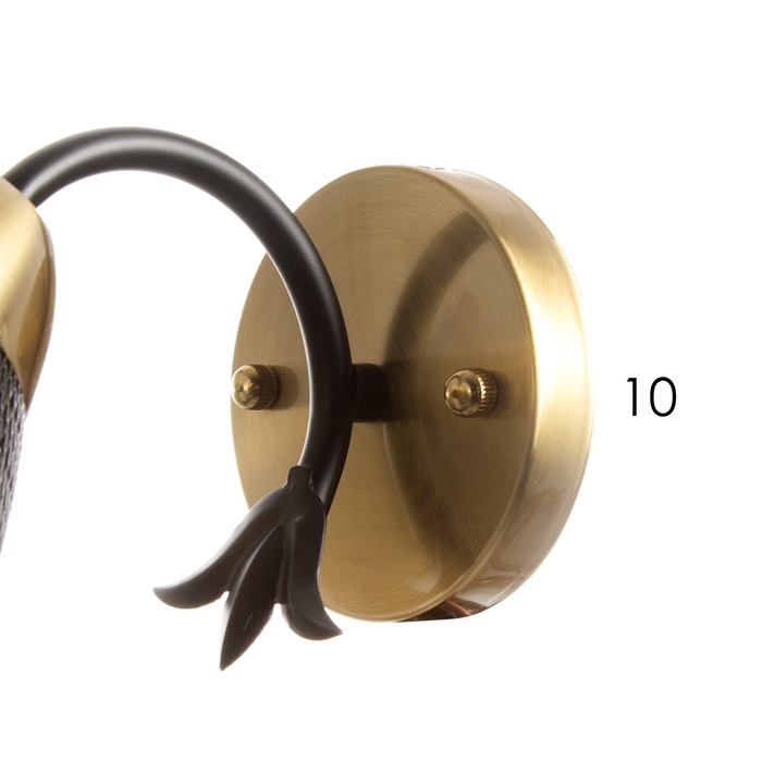 Бра Бра "Дассе" 1хЕ27 40Вт черно-бронзовый 24х13х14 см