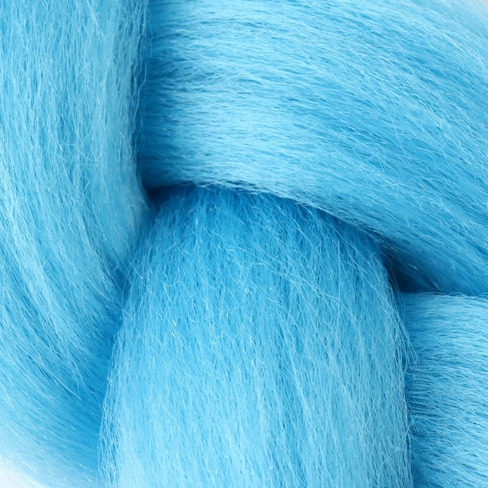 ZUMBA Канекалон однотонный, гофрированный, 60 см, 100 гр, цвет голубой(#AY32)