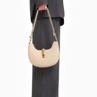 Сумка женская багет TEXTURA на молнии, 24&times;6&times;14 см, бежевая