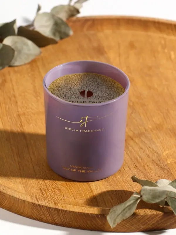 Свеча ароматическая Stella Fragrance 160 гр, Lily of the valley Свеча ароматическая Stella Fragrance 160 гр, Lily of the valley