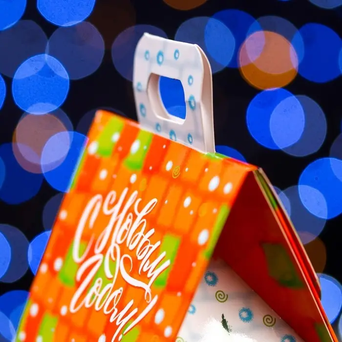 Подарочная коробка «Домик Зимний дворик»,9.1×7×15.7 см