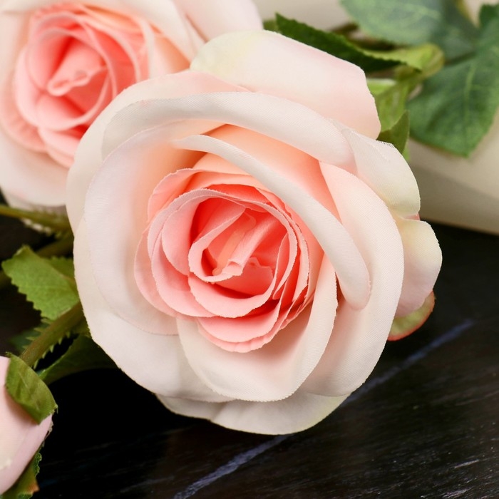 Цветы искусственные Цветы искусственные "Роза кустовая" 67 см, бледно-розовый