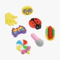 Набор фигурных ластиков, 7 штук, МИКС