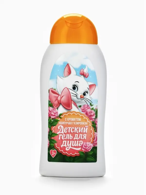 Детский гель для душа, аромат: шипучая газировка, 300 мл, &laquo;Кошечка&raquo;