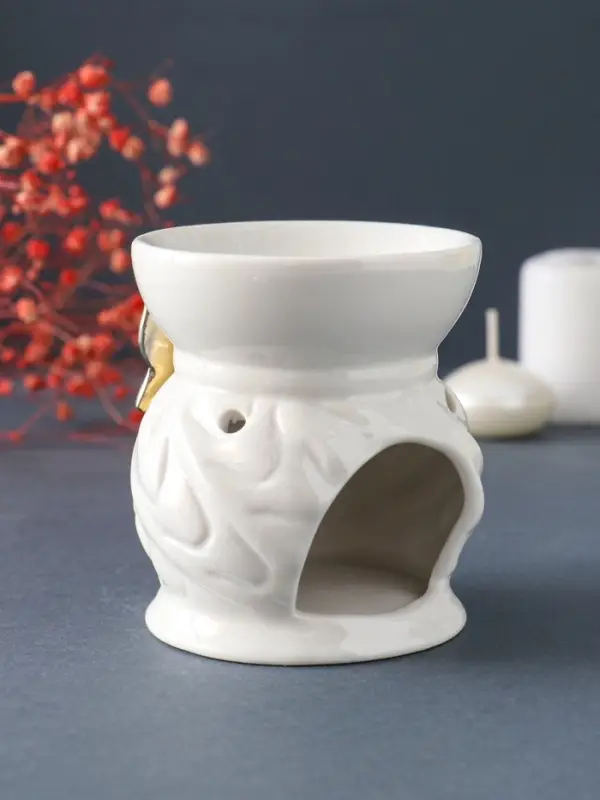 Аромалампа для эфирных масел &laquo;Золотая бабочка&raquo;, керамика, 9&times;7.5&times;7.5 см