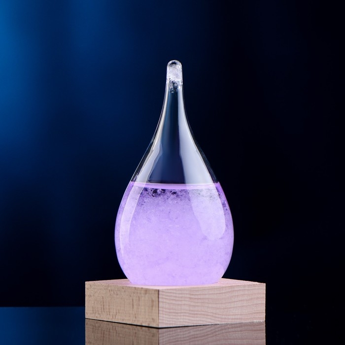 Барометр - штормгласс Барометр - штормгласс "Капля" 12х6см, микс